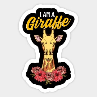 I'm A Giraffe Cute Baby Giraffe Adorable Animal Sticker